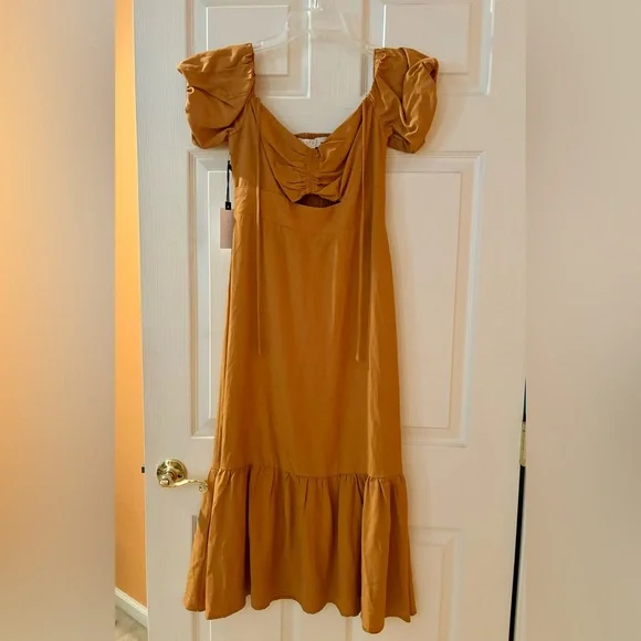 Astr | Dresses | Astr The Label Mustard Yellow Dress Size Small | Poshmark